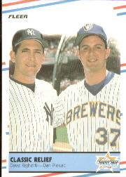 1988 Fleer Baseball Cards      625     Classic Relief#{Dave Righetti#{Dan Plesac